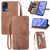 TCL 40 SE Embossed Flower Zipper Leather Phone Case - Brown