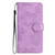 TCL 40 SE Flower Embossing Pattern Leather Phone Case - Purple