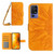 TCL 40 SE HT04 Skin Feel Sun Flower Embossed Flip Leather Phone Case with Lanyard - Yellow