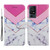 TCL 40 SE Painted Pattern Horizontal Flip Leather Phone Case - Smoke Marble