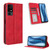 TCL 40 XE 5G Magnetic Buckle Retro Texture Leather Phone Case - Red
