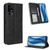 TCL 40 XL Magnetic Buckle Retro Texture Leather Phone Case - Black