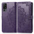 TCL 40 XL Mandala Flower Embossed Leather Phone Case - Purple