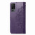 TCL 40 XL Mandala Flower Embossed Leather Phone Case - Purple