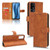 TCL 40 XL Skin Feel Magnetic Flip Leather Phone Case - Brown