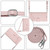 TCL 403 Cat Rat Embossed Pattern RFID Leather Phone Case with Lanyard - Pink