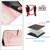 TCL 403 Cat Rat Embossed Pattern RFID Leather Phone Case with Lanyard - Pink