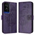 TCL 50 5G Embossed Butterfly Leather Phone Case - Dark Purple