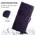 TCL 50 5G Embossed Butterfly Leather Phone Case - Dark Purple