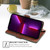 TCL 50 SE 4G Contrast Color Side Buckle Leather Phone Case - Light Brown + Green