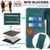 TCL 50 SE 4G RFID Anti-theft Brush Magnetic Leather Phone Case - Green