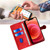 TCL 50 SE 4G Skin Feel Magnetic Buckle Leather Phone Case - Red