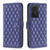 TCL 50 SE Diamond Lattice Wallet Flip Leather Phone Case - Blue