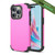 Ecoblvd Mojave Collection Case for Apple iPhone 15 Pro - Wildflower Pink (100% Compostable & Plant-Based)