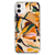 AMPD - TPU / Acrylic Hd Print Case for Apple iPhone 11 - Floral Orange Pattern