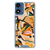 AMPD - TPU / Acrylic Hd Print Case for Motorola Moto G Stylus 5G 2024 - Floral Orange Pattern