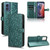 Motorola Moto G Play 2024 Honeycomb Dot Texture Leather Phone Case - Green