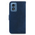 Motorola Moto G Play 2024 Little Tiger Embossed Leather Phone Case - Dark Blue