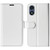 Motorola Moto G Play 2024 R64 Texture Horizontal Flip Leather Phone Case - White