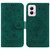 Motorola Moto G Power 5G 2024 Butterfly Rose Embossed Leather Phone Case - Green