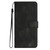 Motorola Moto G Power 5G 2024 Heart Pattern Skin Feel Leather Phone Case - Black