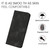 Motorola Moto G Power 5G 2024 Heart Pattern Skin Feel Leather Phone Case - Black