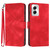 Motorola Moto G Power 5G 2024 Line Pattern Skin Feel Leather Phone Case - Red