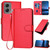 Motorola Moto G Stylus 5G 2024 YX0070 Carbon Fiber Buckle Leather Phone Case with Lanyard - Red