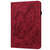 iPad Pro 13 2024 Big Butterfly Embossed Leather Tablet Case - Red