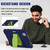 iPad Pro 11 2024 3-Layer Silicone Hybrid PC Tablet Case - Navy Blue Lime