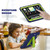 iPad Pro 11 2024 3-Layer Silicone Hybrid PC Tablet Case - Navy Blue Lime