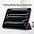 iPad Pro 11 2024 Acrylic 3-Fold Smart Leather Tablet Case - Black