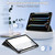 iPad Pro 11 2024 Acrylic 3-Fold Smart Leather Tablet Case - Black