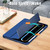 iPad Pro 11 2024 Acrylic 3-Fold Smart Leather Tablet Case - Dark Blue