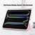iPad Pro 11 2024 Acrylic 3-Fold Smart Leather Tablet Case - Pink