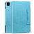 iPad Pro 11 2024 Cat Buckle Leather Smart Tablet Case - Sky Blue