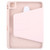 iPad Pro 11 2024 GEBEI Acrylic TPU 3-folding Rotating Smart Tablet Leather Case withh Pen Slot - Pink