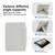 iPad Pro 11 2024 Y-Shape Double-sided Clip Magnetic Smart Tablet Case - Light Grey