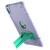 iPad Air 11 2024 Armor Holder Silicone Hybrid PC Tablet Case - Purple Mint Green