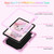 iPad Air 11 2024 Cat Holder Silicone Hybrid PC Tablet Case with Strap - Cherry Blossom Pink