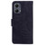 Motorola Edge 2024 Tiger Embossing Pattern Leather Phone Case - Black