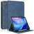 iPad Air 13 2024 Front Stand Smart TPU Leather Tablet Case - Dark Blue