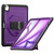 iPad Air 13 2024 Honeycomb Hand Grip Turntable Stand Tablet Case - Purple