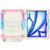 iPad Air 13 2024 Silicone + PC Tablet Protective Case - Rainbow Pink