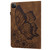 iPad Pro 12.9 2022 / Air 13 2024 Big Butterfly Embossed Leather Tablet Case - Brown