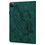 iPad Pro 12.9 2022 / Air 13 2024 Big Butterfly Embossed Leather Tablet Case - Green