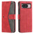 Google Pixel 9 / 9 Pro Nail Skin Feel Stitching Calf Texture Leather Phone Case - Red