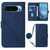 Google Pixel 9 Crossbody 3D Embossed Flip Leather Phone Case - Blue