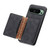 Google Pixel 9 Denior D13 Retro Texture Leather MagSafe Card Bag Phone Case - Black
