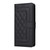 Google Pixel 9 Diamond Lattice Leather Flip Phone Case - Black